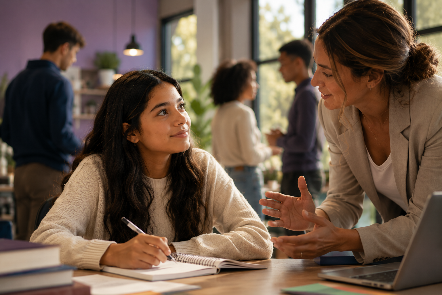 Student in a financial literacy program